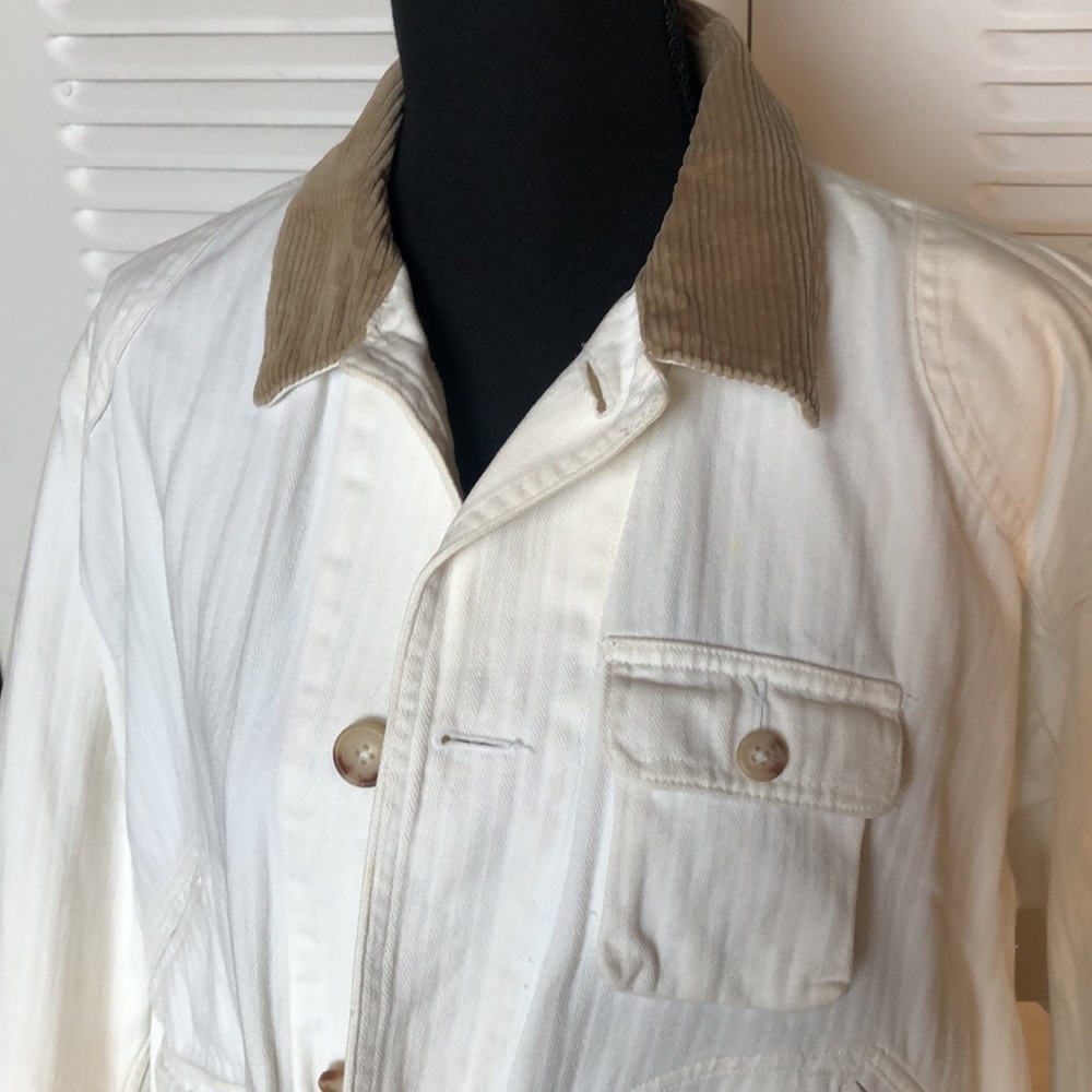 Vintage 90s Polo Ralph Lauren Hunting Sportsman field jacket w/ Corduroy collar